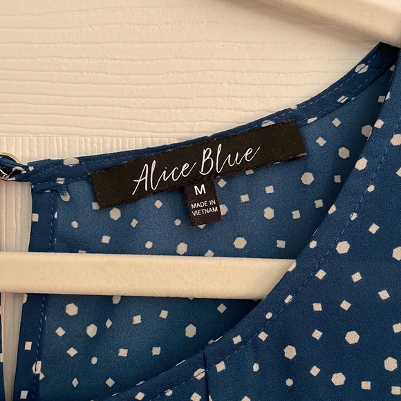 Alice Blue | Ambriz Pleat Front Detail Blouse | M | Blue - Picture 2 of 2